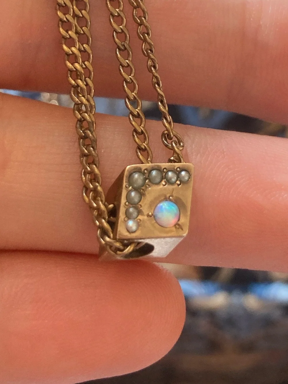 Antique victorian opal